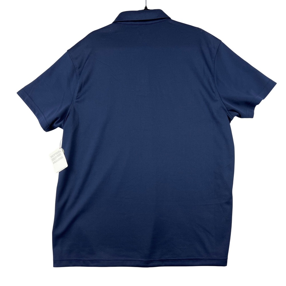 Reebok Mens XL Performance Polo Shirt Navy Blue Short Sleeve Moisture Wick NWT - Picture 5 of 12